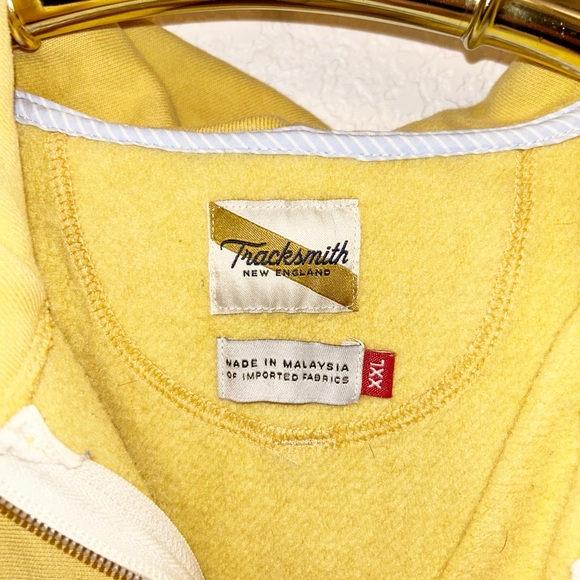 TrackSmith The Trackhouse Zip Fleece Sweatshirt in Honey Full Zip Hoodie SZ: XXL - Picture 4 of 15